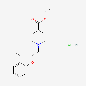 molecular formula C18H28ClNO3 B5394881 ethyl 1-[2-(2-ethylphenoxy)ethyl]-4-piperidinecarboxylate hydrochloride 