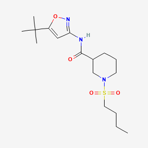 molecular formula C17H29N3O4S B5394896 N-(5-tert-butyl-3-isoxazolyl)-1-(butylsulfonyl)-3-piperidinecarboxamide 