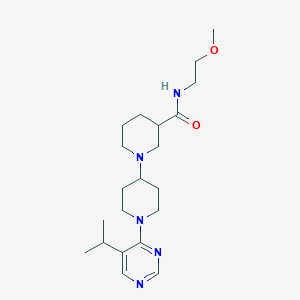 molecular formula C21H35N5O2 B5394944 1'-(5-isopropylpyrimidin-4-yl)-N-(2-methoxyethyl)-1,4'-bipiperidine-3-carboxamide 
