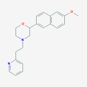 molecular formula C22H24N2O2 B5394961 2-(6-methoxy-2-naphthyl)-4-(2-pyridin-2-ylethyl)morpholine 