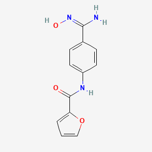 molecular formula C12H11N3O3 B5394974 N-{4-[amino(hydroxyimino)methyl]phenyl}-2-furamide 