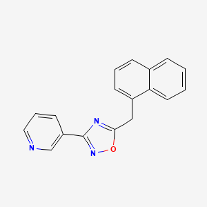 molecular formula C18H13N3O B5395034 3-[5-(1-naphthylmethyl)-1,2,4-oxadiazol-3-yl]pyridine 