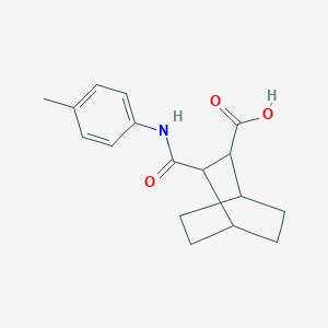 molecular formula C17H21NO3 B5395048 3-{[(4-methylphenyl)amino]carbonyl}bicyclo[2.2.2]octane-2-carboxylic acid 