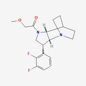 (3R*,3aR*,7aR*)-3-(2,3-difluorophenyl)-1-(methoxyacetyl)octahydro-4,7-ethanopyrrolo[3,2-b]pyridine