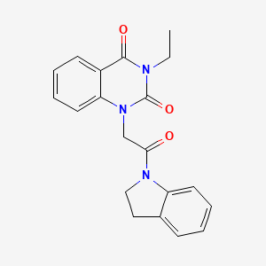 molecular formula C20H19N3O3 B5395087 1-[2-(2,3-dihydro-1H-indol-1-yl)-2-oxoethyl]-3-ethyl-2,4(1H,3H)-quinazolinedione 