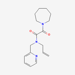 molecular formula C17H23N3O2 B5395149 N-allyl-2-azepan-1-yl-2-oxo-N-(pyridin-2-ylmethyl)acetamide 