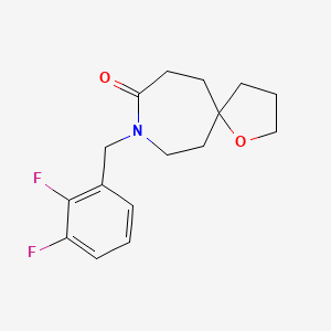 molecular formula C16H19F2NO2 B5395264 8-(2,3-difluorobenzyl)-1-oxa-8-azaspiro[4.6]undecan-9-one 