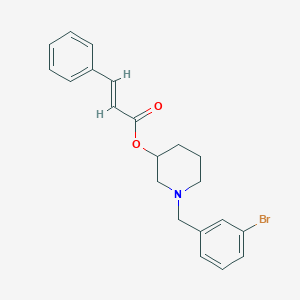 1-(3-bromobenzyl)-3-piperidinyl 3-phenylacrylate