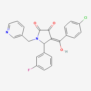 4-(4-chlorobenzoyl)-5-(3-fluorophenyl)-3-hydroxy-1-(3-pyridinylmethyl)-1,5-dihydro-2H-pyrrol-2-one