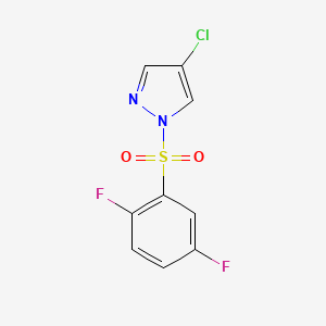 4-chloro-1-[(2,5-difluorophenyl)sulfonyl]-1H-pyrazole