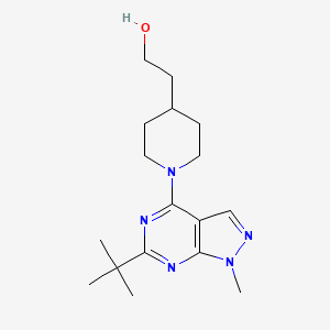 2-[1-(6-tert-butyl-1-methyl-1H-pyrazolo[3,4-d]pyrimidin-4-yl)-4-piperidinyl]ethanol