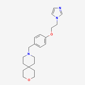 9-{4-[2-(1H-imidazol-1-yl)ethoxy]benzyl}-3-oxa-9-azaspiro[5.5]undecane