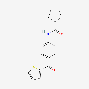 N-[4-(2-thienylcarbonyl)phenyl]cyclopentanecarboxamide