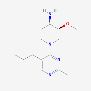 molecular formula C14H24N4O B5395414 (3S*,4R*)-3-methoxy-1-(2-methyl-5-propylpyrimidin-4-yl)piperidin-4-amine 