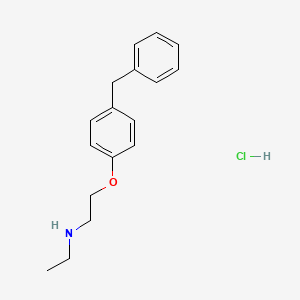 molecular formula C17H22ClNO B5395450 [2-(4-benzylphenoxy)ethyl]ethylamine hydrochloride 