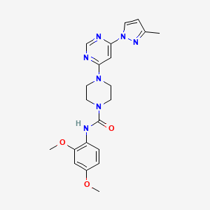 N-(2,4-dimethoxyphenyl)-4-[6-(3-methyl-1H-pyrazol-1-yl)-4-pyrimidinyl]-1-piperazinecarboxamide