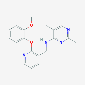 molecular formula C19H20N4O2 B5395486 N-{[2-(2-methoxyphenoxy)pyridin-3-yl]methyl}-2,5-dimethylpyrimidin-4-amine 