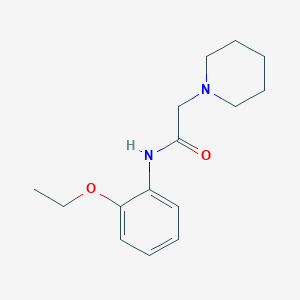 molecular formula C15H22N2O2 B5395598 N-(2-ethoxyphenyl)-2-(1-piperidinyl)acetamide 