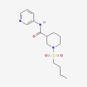 molecular formula C15H23N3O3S B5395633 1-(butylsulfonyl)-N-3-pyridinyl-3-piperidinecarboxamide 