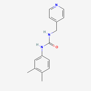 molecular formula C15H17N3O B5395645 N-(3,4-dimethylphenyl)-N'-(4-pyridinylmethyl)urea 