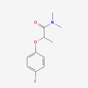 molecular formula C11H14FNO2 B5395663 2-(4-fluorophenoxy)-N,N-dimethylpropanamide 