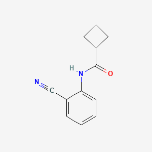 molecular formula C12H12N2O B5395723 N-(2-cyanophenyl)cyclobutanecarboxamide CAS No. 886625-08-7