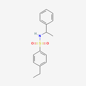 molecular formula C16H19NO2S B5395732 4-ethyl-N-(1-phenylethyl)benzenesulfonamide 