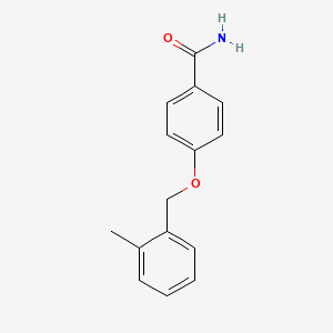 molecular formula C15H15NO2 B5395744 4-[(2-methylbenzyl)oxy]benzamide 