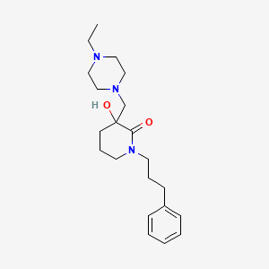 3-[(4-ethylpiperazin-1-yl)methyl]-3-hydroxy-1-(3-phenylpropyl)piperidin-2-one