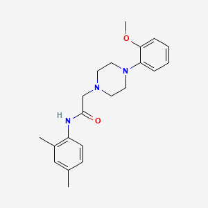 molecular formula C21H27N3O2 B5395780 N-(2,4-dimethylphenyl)-2-[4-(2-methoxyphenyl)-1-piperazinyl]acetamide 