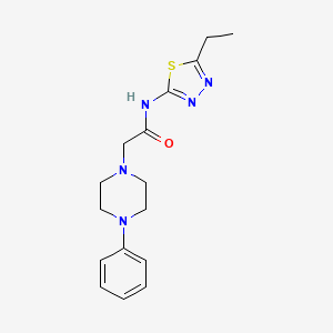 N-(5-ethyl-1,3,4-thiadiazol-2-yl)-2-(4-phenyl-1-piperazinyl)acetamide