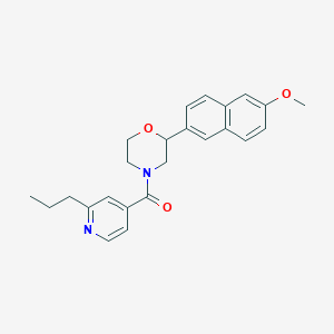 molecular formula C24H26N2O3 B5395827 2-(6-methoxy-2-naphthyl)-4-(2-propylisonicotinoyl)morpholine 