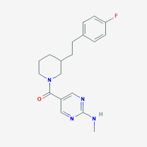 5-({3-[2-(4-fluorophenyl)ethyl]-1-piperidinyl}carbonyl)-N-methyl-2-pyrimidinamine