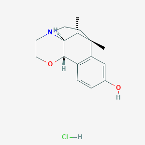 molecular formula C16H22ClNO2 B053959 2'-Hydroxy-5,9-dimethyl-8,2-epoxyethano-6,7-benzomorphan CAS No. 117016-26-9