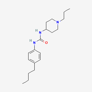 molecular formula C19H31N3O B5395943 N-(4-butylphenyl)-N'-(1-propyl-4-piperidinyl)urea 