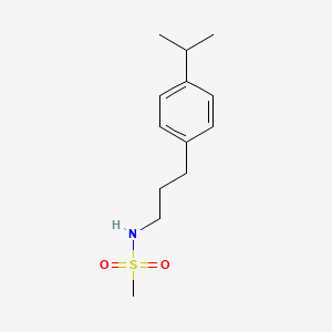 molecular formula C13H21NO2S B5396013 N-[3-(4-isopropylphenyl)propyl]methanesulfonamide 