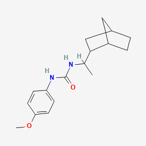 molecular formula C17H24N2O2 B5396018 N-(1-bicyclo[2.2.1]hept-2-ylethyl)-N'-(4-methoxyphenyl)urea 