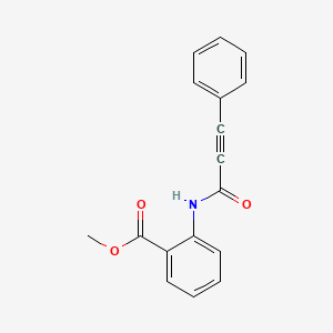 molecular formula C17H13NO3 B5396035 methyl 2-[(3-phenyl-2-propynoyl)amino]benzoate 
