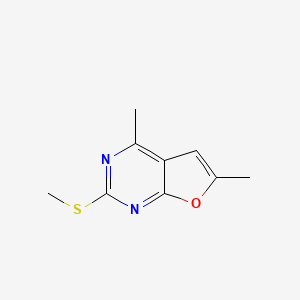 4,6-dimethyl-2-(methylthio)furo[2,3-d]pyrimidine