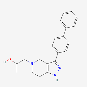 1-(3-biphenyl-4-yl-1,4,6,7-tetrahydro-5H-pyrazolo[4,3-c]pyridin-5-yl)propan-2-ol