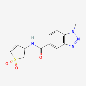 N-(1,1-dioxido-2,3-dihydro-3-thienyl)-1-methyl-1H-1,2,3-benzotriazole-5-carboxamide