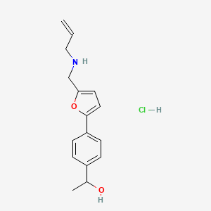 molecular formula C16H20ClNO2 B5396183 1-(4-{5-[(allylamino)methyl]-2-furyl}phenyl)ethanol hydrochloride 
