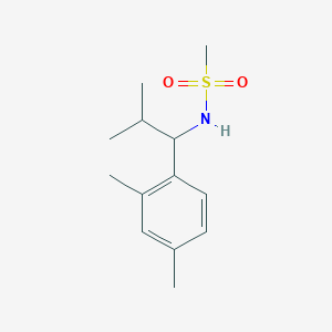 molecular formula C13H21NO2S B5396191 N-[1-(2,4-dimethylphenyl)-2-methylpropyl]methanesulfonamide 