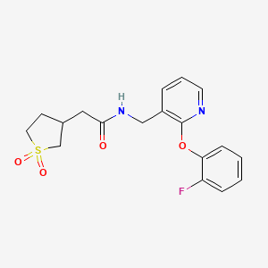 2-(1,1-dioxidotetrahydro-3-thienyl)-N-{[2-(2-fluorophenoxy)pyridin-3-yl]methyl}acetamide