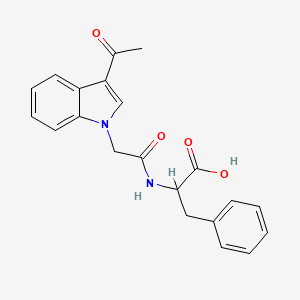 N-[(3-acetyl-1H-indol-1-yl)acetyl]phenylalanine