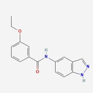 molecular formula C16H15N3O2 B5396277 3-ethoxy-N-1H-indazol-5-ylbenzamide 