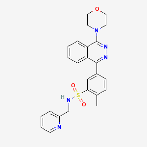 2-methyl-5-(4-morpholin-4-ylphthalazin-1-yl)-N-(pyridin-2-ylmethyl)benzenesulfonamide
