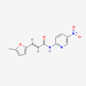 molecular formula C13H11N3O4 B5396373 3-(5-methyl-2-furyl)-N-(5-nitro-2-pyridinyl)acrylamide 