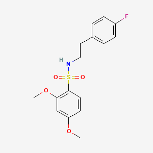 molecular formula C16H18FNO4S B5396426 N-[2-(4-fluorophenyl)ethyl]-2,4-dimethoxybenzenesulfonamide 