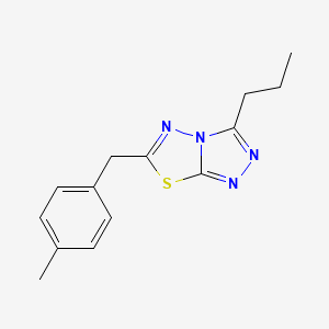 molecular formula C14H16N4S B5396457 6-(4-methylbenzyl)-3-propyl[1,2,4]triazolo[3,4-b][1,3,4]thiadiazole 